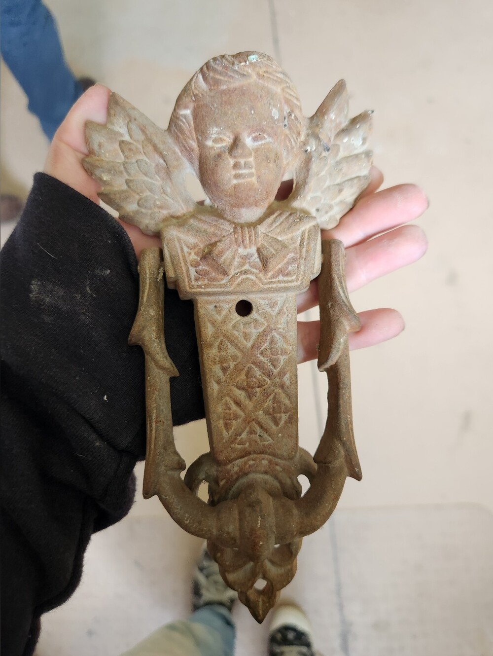 Vintage Cherub Door Knocker